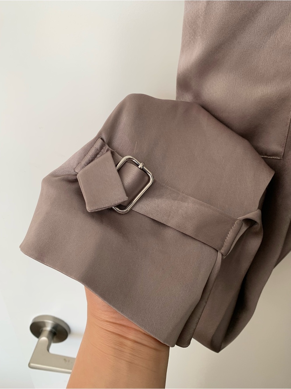 Babaton Taupe Cargo-Style Track Pants - Picture 3 of 11